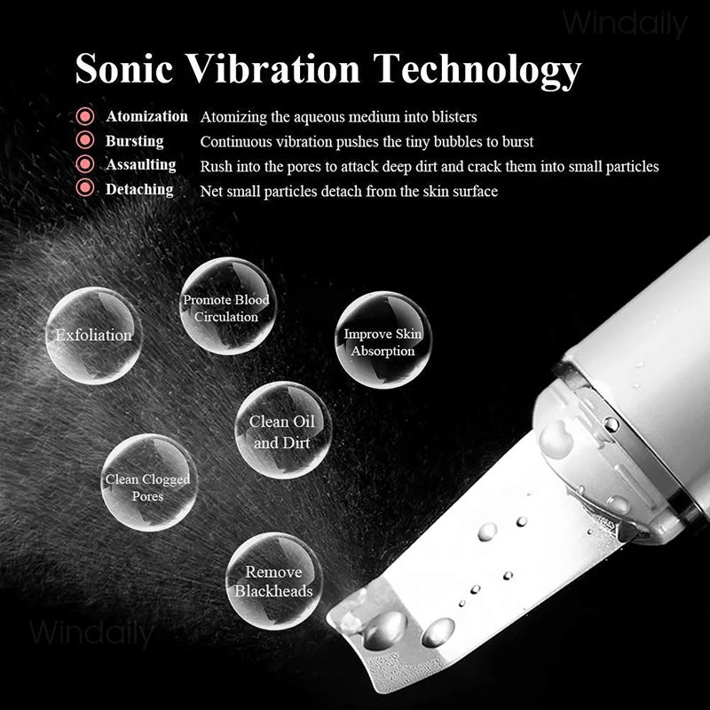 Ultrasonic Skin Scrubber for Blackhead Removal