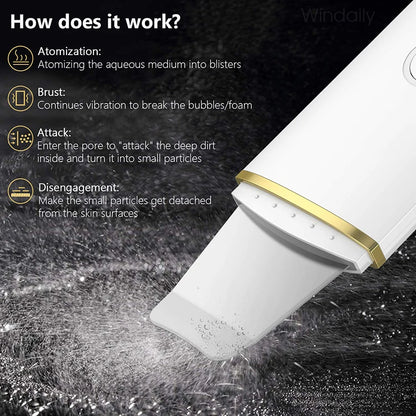 Ultrasonic Skin Scrubber for Blackhead Removal